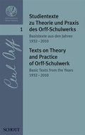 Cover: Studientexte zu Theorie und Praxis des Orff-Schulwerks - Schott Music