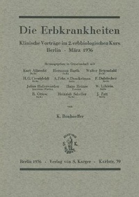 Abbildung von: Die Erbkrankheiten - S Karger AG