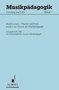 Cover: Musik-Lernen - Theorie und Praxis - Schott Music