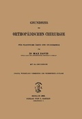 Cover: Grundriss der orthopaedischen Chirurgie - S Karger AG
