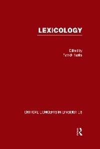 Abbildung von: Lexicology:Crit Con Linguis Vo - Routledge