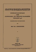 Cover: Stoffwechselkrankheiten - S Karger AG