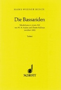 Cover: Die Bassariden - Schott Music
