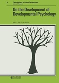 Cover: Contributions to Human Development. Siehe auch: Bibliotheca Vita Humana / On the Development of Developmental Psychology - Karger, S