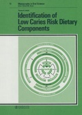 Cover: Monographs in Oral Science / Identification of Low Caries Risk Dietary Components - Karger, S