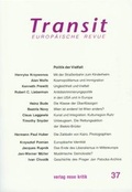 Cover: Transit 37 - Neue Kritik