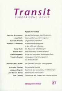 Enlarge image Cover: Transit 37 - Neue Kritik