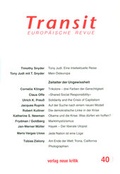 Cover: Transit 40 - Neue Kritik