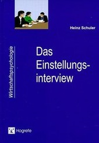 Enlarge image Cover: Das Einstellungsinterview - Hogrefe