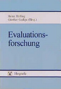 Enlarge image Cover: Evaluationsforschung - Hogrefe