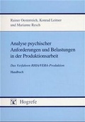 Cover: Analyse psychischer Anforderungen und Belastungen in der Produktionsarbeit - Hogrefe