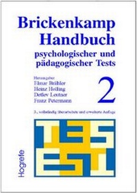 Bild: Brickenkamp Handbuch psychologischer und pädagogischer Tests - Hogrefe