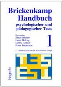 Bild: Brickenkamp Handbuch psychologischer und pädagogischer Tests - Hogrefe