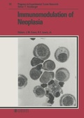 Cover: Progress in Experimental Tumor Research / Immunomodulation of Neoplasia - Karger, S