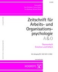 Cover: Themenheft Emotion und Arbeit - Hogrefe