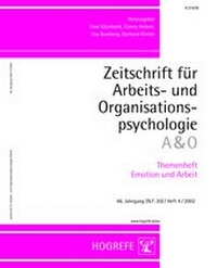 Enlarge image Cover: Themenheft Emotion und Arbeit - Hogrefe