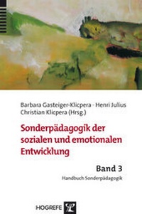 Abbildung von: Sonderpädagogik der sozialen und emotionalen Entwicklung - Hogrefe