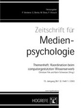 Cover: Zeitschrift f&uuml;r Medienpsychologie - Hogrefe