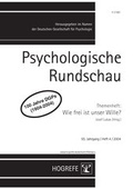 Cover: Wie frei ist unser Wille - Hogrefe