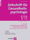 Cover: Zeitschrift f&uuml;r Gesundheitspsychologie - Hogrefe