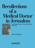 Cover: Recollections of a Medical Doctor in Jerusalem - Karger, S