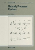 Cover: Chemical Immunology and Allergy. (Formerly: Progress in Allergy /Fortschritte... / Naturally Processed Peptides - Karger, S