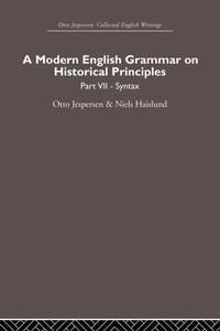 Enlarge image Cover: A Modern English Grammar on Historical Principles - Routledge