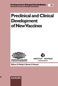Cover: Developments in Biological Standardization. Siehe auch: Progress... / Preclinical and Clinical Development of New Vaccines - Karger, S