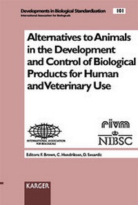 Enlarge image Cover: Alternatives to Animals in the Development and Control of Biological Products for Human and Veterinary Use - Karger, S