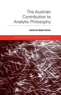 Enlarge image Cover: The Austrian Contribution to Analytic Philosophy - Routledge