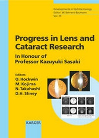 Enlarge image Cover: Progress in Lens and Cataract Research - Karger, S