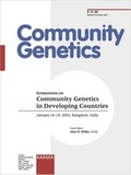 Cover: Community Genetics in Developing Countries - Karger, S
