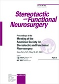 Cover: American Society for Stereotactic and Functional Neurosurgery - Karger, S