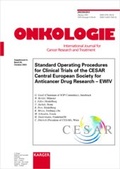 Cover: Standard Operating Procedures for Clinical Trials of the CESAR Central European Society for Anticancer Drug Research - EWIV - Karger, S