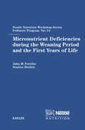 Cover: Micronutrient Deficiencies during the Weaning Period and the First Years of Life - Karger, S