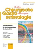 Cover: Sonderheft zum 20-j&auml;hrigen Jubil&auml;um der Zeitschrift - Karger, S