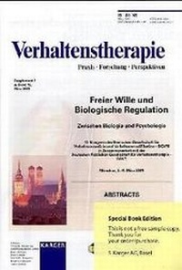 Abbildung von: Freier Wille und Biologische Regulation - Karger, S