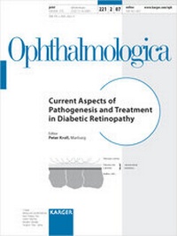 Enlarge image Cover: Current Aspects of Pathogenesis and Treatment in Diabetic Retinopathy - Karger, S