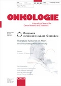 Cover: Thorakale Tumoren im Alter - eine vielschichtige Herausforderung - S. Karger