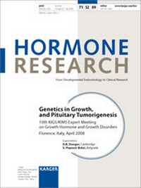 Enlarge image Cover: Genetics in Growth, and Pituitary Tumorigenesis - S. Karger