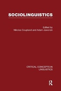 Cover: Sociolinguistics - Routledge