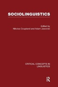 Cover: Sociolinguistics - Routledge