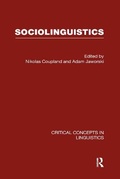 Cover: Sociolinguistics - Routledge