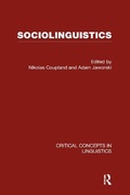 Cover: Sociolinguistics - Routledge