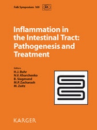 Enlarge image Cover: Inflammation in the Intestinal Tract: Pathogenesis and Treatment - S. Karger
