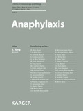 Cover: Anaphylaxis - S. Karger