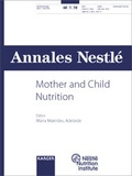Cover: Mother and Child Nutrition - S. Karger