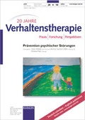 Cover: Pr&auml;vention psychischer St&ouml;rungen - S. Karger