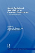 Cover: Social Capital and Associations in European Democracies - Routledge