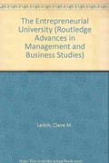 Cover: The Entrepreneurial University - Routledge
